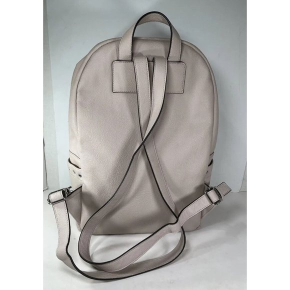 Calvin Klein Light Beige Faux Leather Backpack - Picture 2 of 15